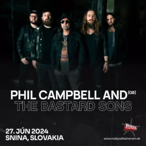 Gitarista nesmrteľných Motörhead – Phil Cambell so svojou kapelou na ROCK POD KAMEŇOM! Festivaly