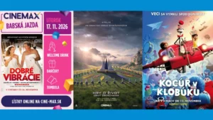 November v CINEMAX bude jazda! Veľké filmové premiéry aj zážitky, ktoré môžete darovať Kultúra